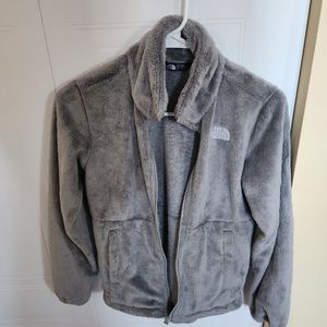The North Face kids Cozy full zipe jacket, gray, size M 10/12